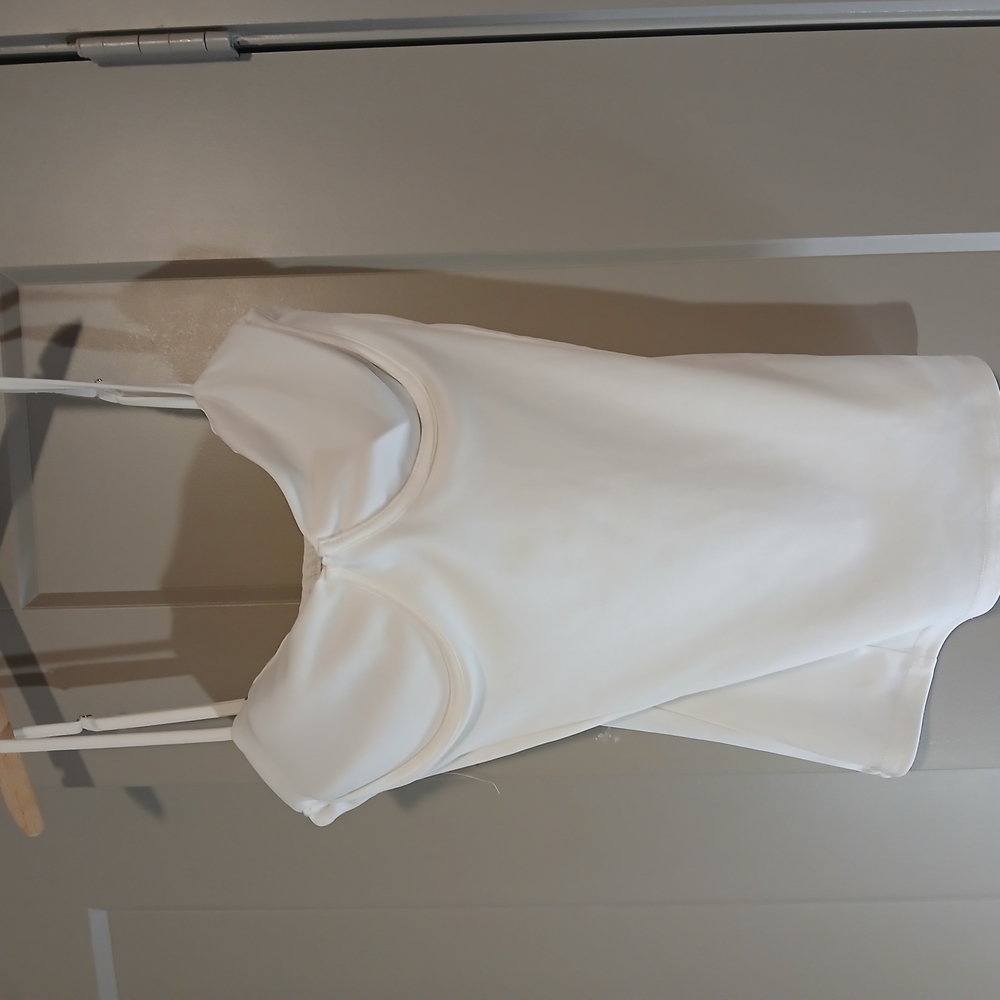 SPRING WHITE White Sleeveless Top S-M